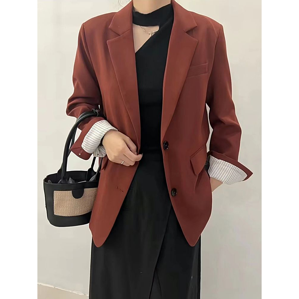 小个子休闲西装外套女