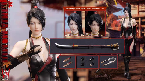 预售定金 SWTOYS 1/6 FS076 黑红叶 NINJA MOMIJI 可动人偶
