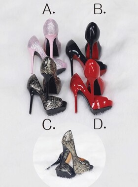 Feeltoys 1/6 女兵人散件 FT021 性感鱼嘴高跟鞋 现货