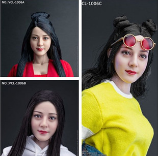 现货VERYCOOL 1/6兵人 亚洲美女迪丽热巴头雕  VCL-1006A B C可选