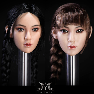 YMTOYS 1:6亚洲美女头雕 颖 适合PHICEN包胶女素体女人偶 现货