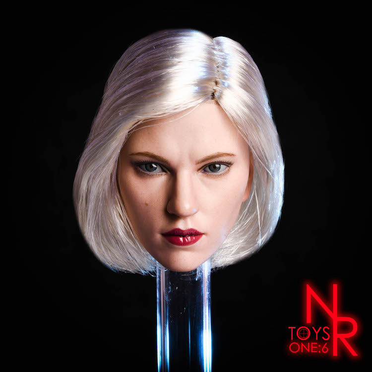 现货 nrtoys 银发女战士 娜塔莎 寡妇6.0 1/6 兵人女头雕 麦色