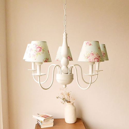 清新乡村卧室吊灯复古少女风