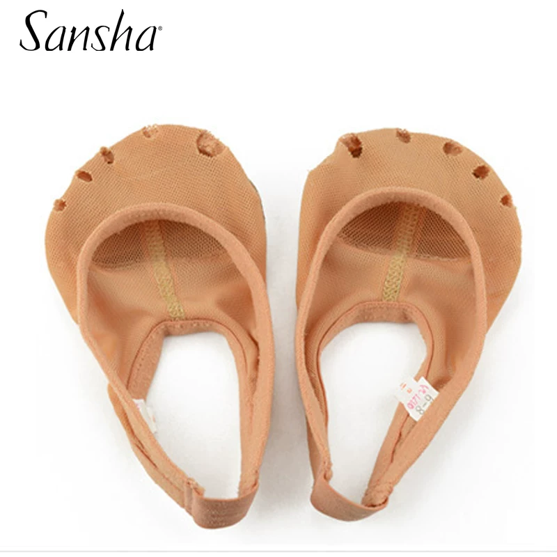 Французские танцевальные тапочки SANSHA Sanzha Soft Bottom Modern/Belly Dance Sweet Heds Half -feet Barefoot Palm MD5