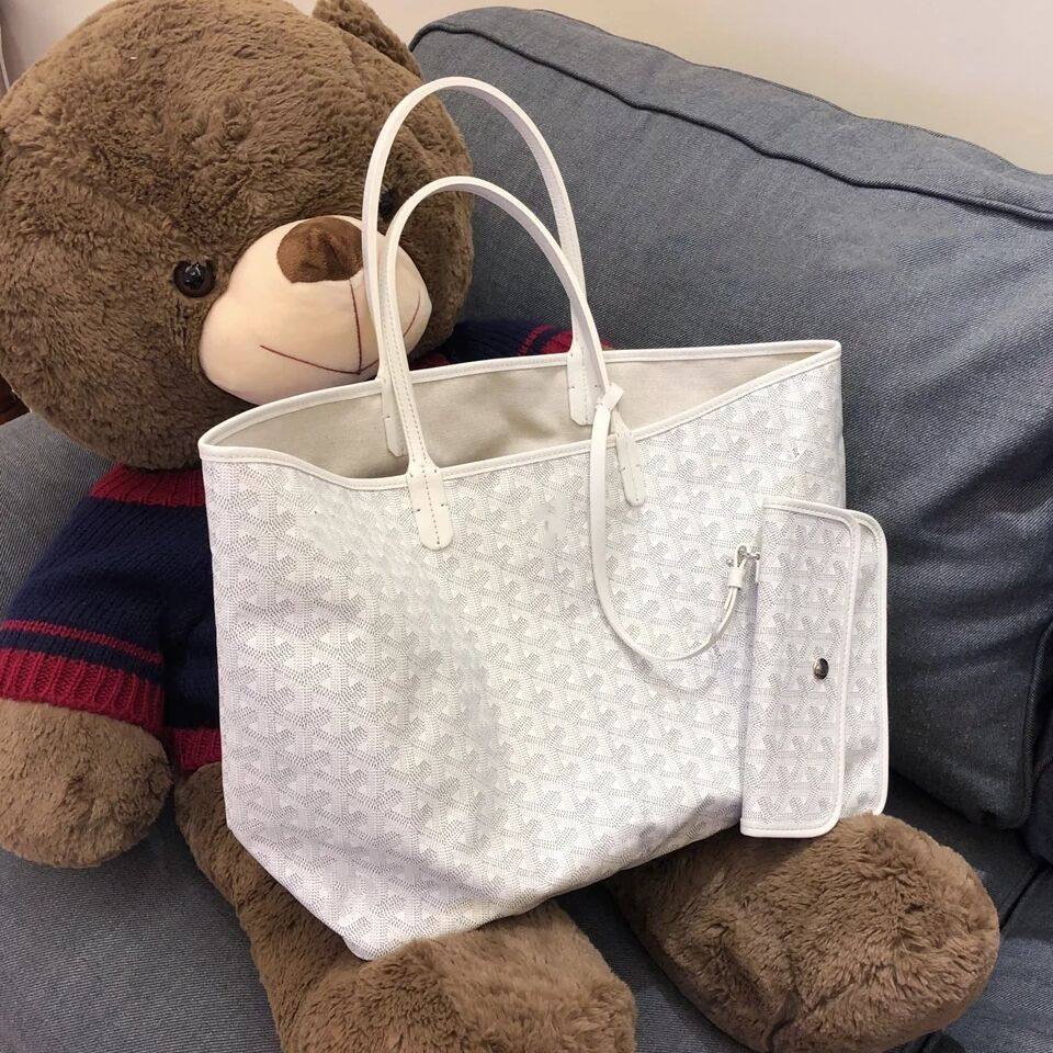 正品真皮包包女2020新款潮百搭狗牙包帆布购物袋手提大容量托特包