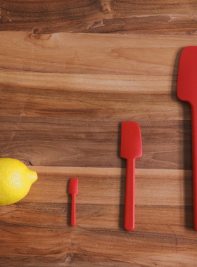 Good design 日本Blanche 红色系列一体成型硅胶奶油抹刀迷你刮刀