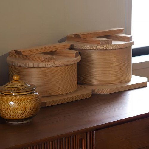 日本名家手作栗久秋田杉和式蒸笼