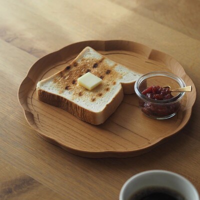 日本制四十泽手作整木轻奢茶托盘