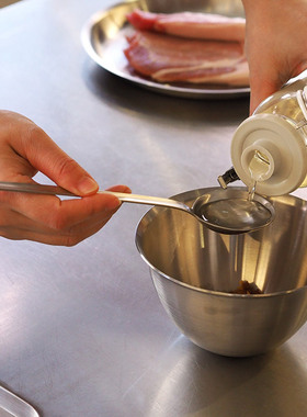 有内涵的高品质勺子｜日本制 Conte304不锈钢长柄量勺搅拌勺