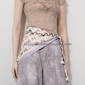 饰屁帘系带时髦配牛仔裤 2026春夏甜美小马 小狗丝巾编织腰绳女装