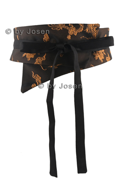 时尚新婵意中式复古提花百搭系带式男女装饰腰带配汉服连衣裙腰封