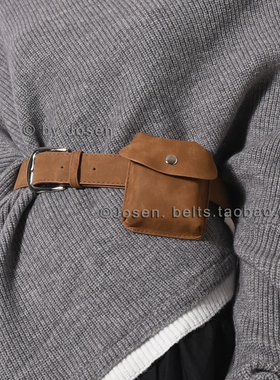 欧美游牧复古风男女装饰腰包配裤子裙子外套时尚百搭皮革小众腰带