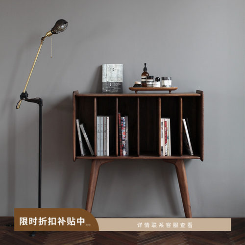 山隐造物阅读北欧风纯实木书架