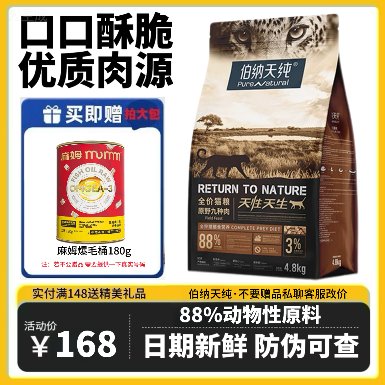 半宅主义生骨肉冻干猫粮旗舰店