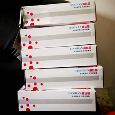 食品级一次性手套乳胶纹绣加厚