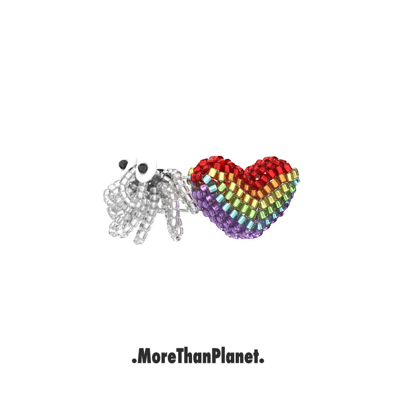 MoreThanPlanet饕餮怪爱心戒指