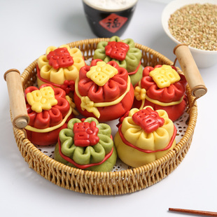 马年2026新年代代有福袋钱袋山东胶东花饽饽乔迁馒头早餐半成品蒸