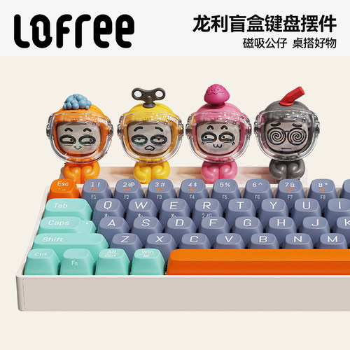 洛斐龙利键猫盲盒潮玩手办