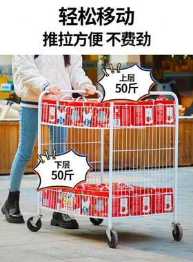 摆摊车的推车寿司小推车折叠货架夜市地摊多功能网红冰粉出摊