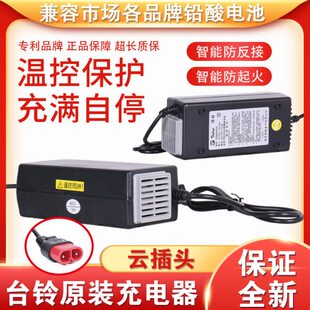 台铃电动电瓶车智能充电器48V60v72伏12ah20AH32安云插头南京特能