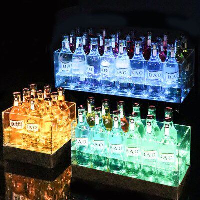 发光冰桶冰块桶酒吧装酒容器酒桶啤酒桶提酒冰桶发光酒框全套