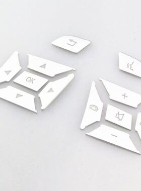 专用奔驰老款CLS ML GL GLK SLK GLA C级E级改装方向盘按键装饰贴