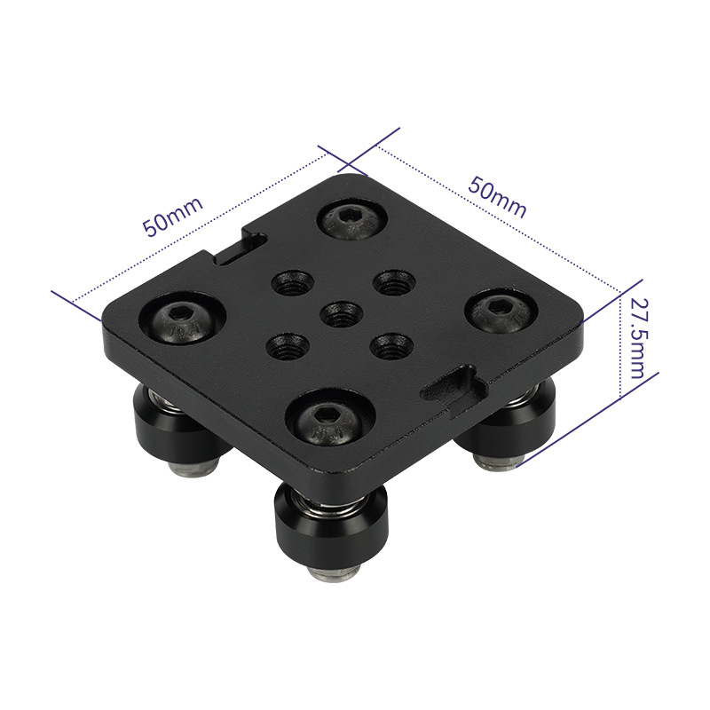 欧标V槽滑轮V-Slot迷你五轮盘 铝型材滑车3D打印机配件