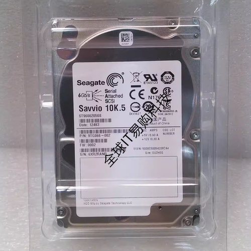 希捷 Savvio 10K.5 ST9600205SS 600G 10K SAS 2.5硬盘