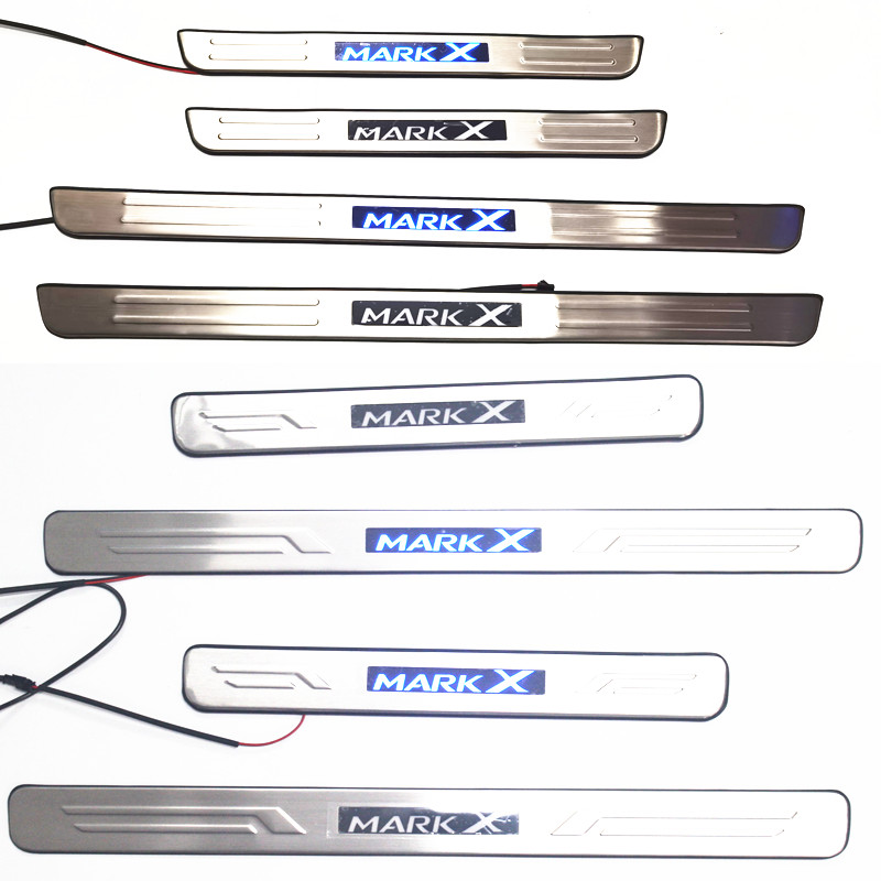 适用于 06-19款本田锐志 markx reiz LED带灯门槛条 车门迎宾踏板