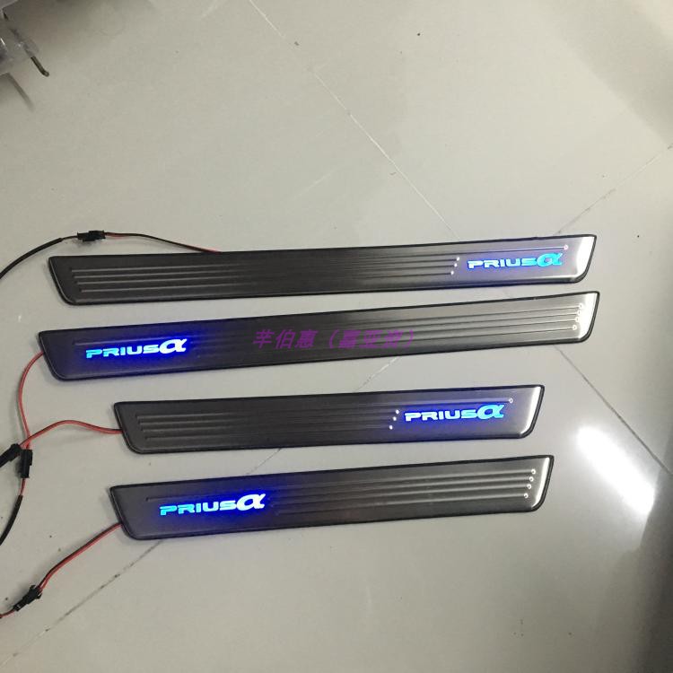 适用于 本田普锐斯A PRIUS A 40系门边四门踏板LED门槛条迎宾踏板