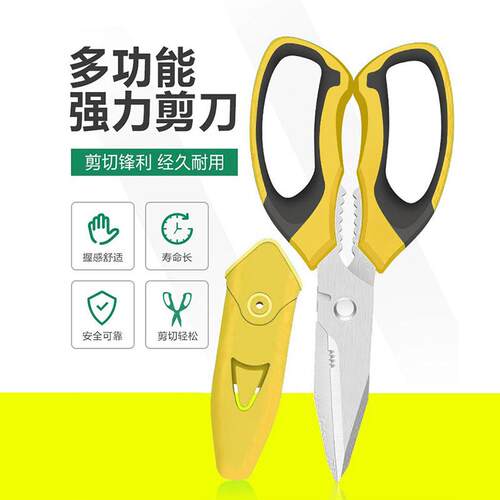 杀鱼多用途不锈钢食物剪刀