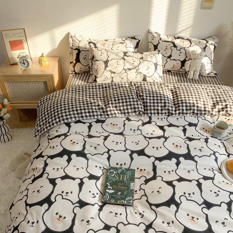 Quilt Bedsheet Bedcovers Duvet Sheets Bed Set Bedding Cover