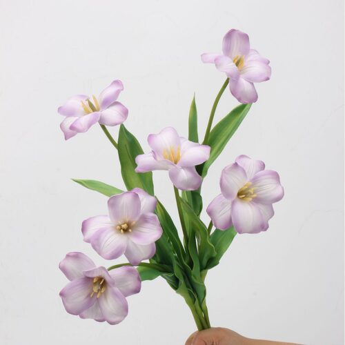 新款手感保湿布朗尼郁金香仿真花客厅高档装饰婚庆摄影道具花艺