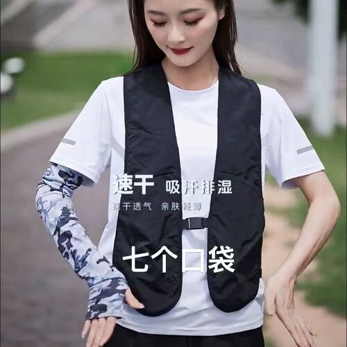 夏季薄款外搭马甲女减龄新款男潮牌户外休闲机能坎肩工装背心外套