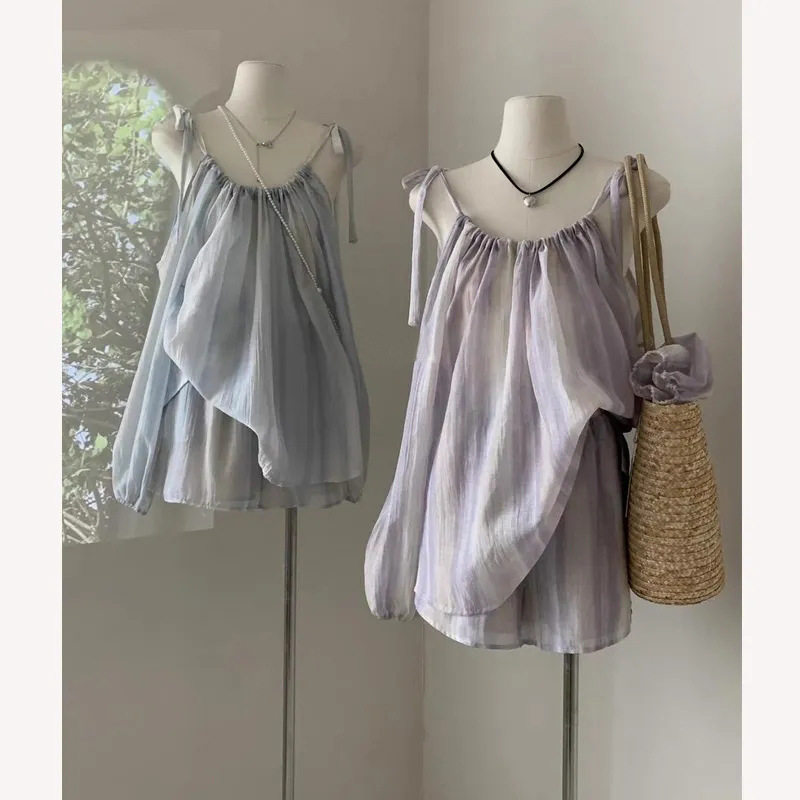 法式露肩小清新不规则上衣女夏季新款小个子慵懒减龄防晒衬衫女夏