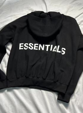 秋冬利器！ess老复线卫衣 背后印花抓绒360g叠穿