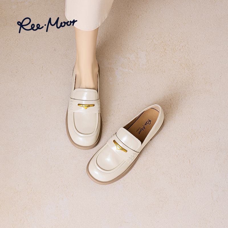 REEMOOR学院风黑色女鞋子