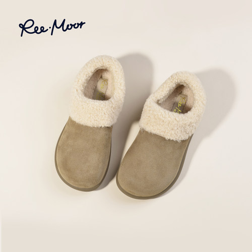 remoor2025新款法式毛毛勃肯鞋