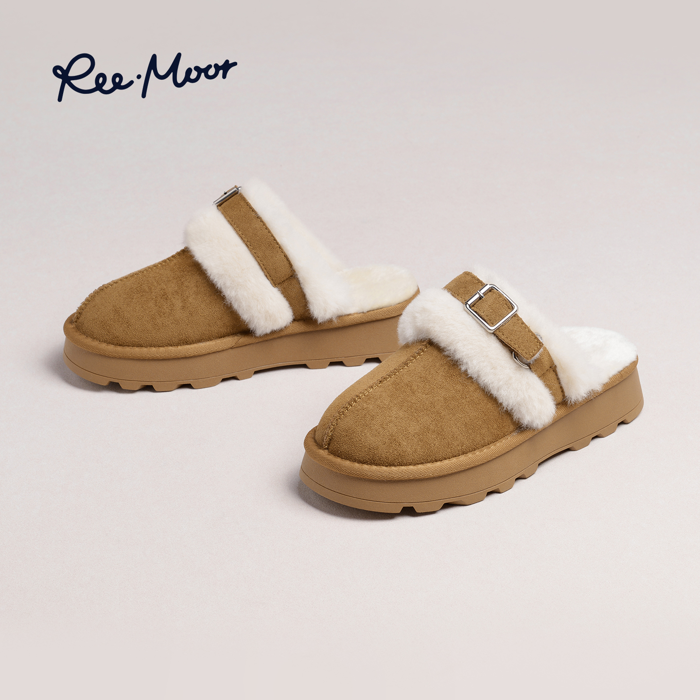 厚底雪地靴女冬季毛毛外穿