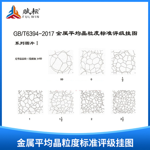 赋耘钢中奥氏体金属平均晶粒度标准评级挂图（GB/T6394-2017)