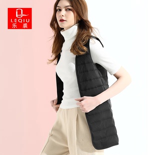 羽绒服女2025冬季新款鹅绒马甲女中长款马夹内搭隐形背心内胆打底