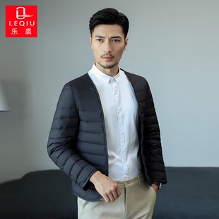 乐裘冬新款羽绒服男鹅绒短款隐形无痕内搭配大衣西装商务保暖内胆
