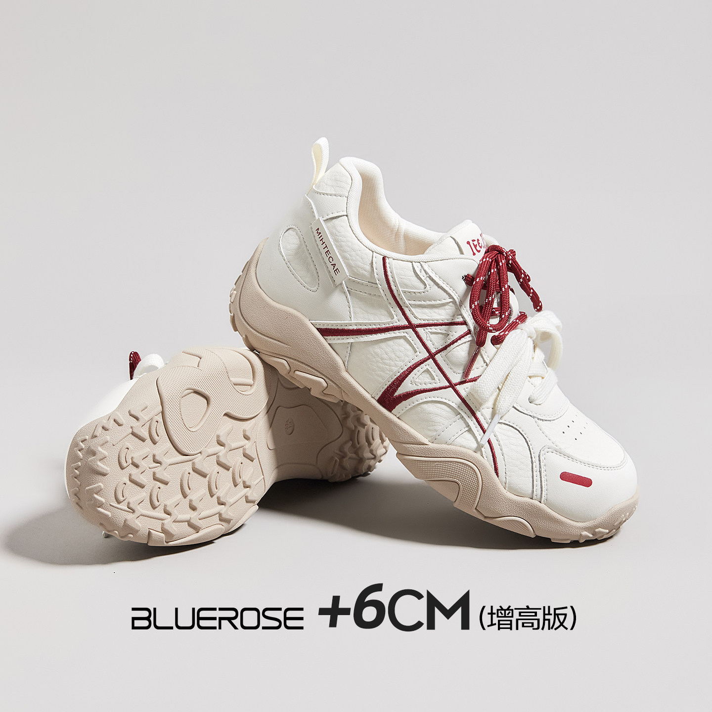 夏季透气内增高德训鞋女2026新超火厚底巨好看不累脚阿甘鞋休闲鞋