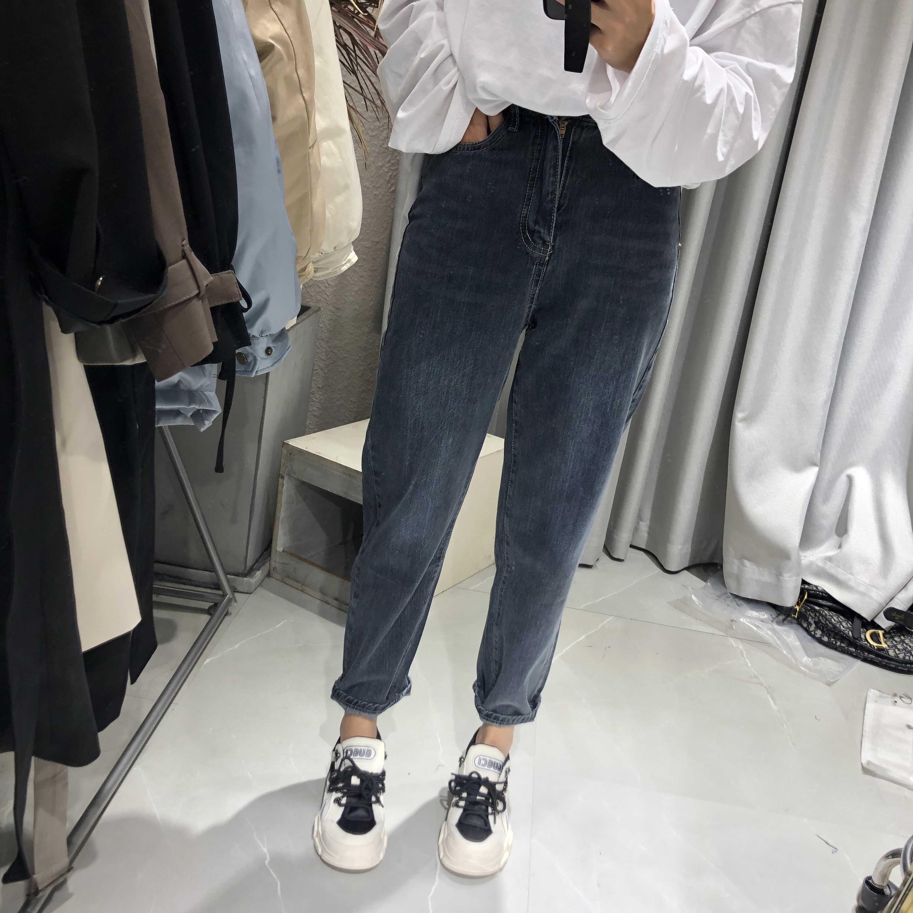 【做我的猫】2019秋款百搭显瘦老爹萝卜休闲裤牛仔裤女|msdalam kategori Butik wanita / wanita, seluar jeans - dari Buy2taobao.com untuk memberikan perkhidmatan ejen Taobao profesional membeli