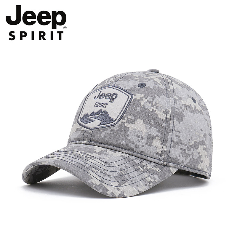 jeep吉普帽子男迷彩鸭舌棒球帽遮阳百搭夏季薄款情侣韩版休闲防晒