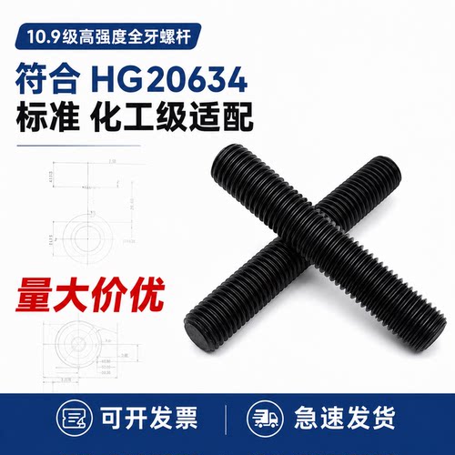 35CrMo10.9级全牙螺杆HG20634