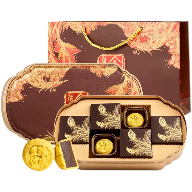 【金九专卖店】金九陈皮豆沙月饼450g中秋月饼礼盒装送礼