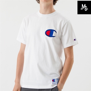 F362 CHAMPION日本支线 运动T恤 070 胸前大Logo刺绣圆领短袖