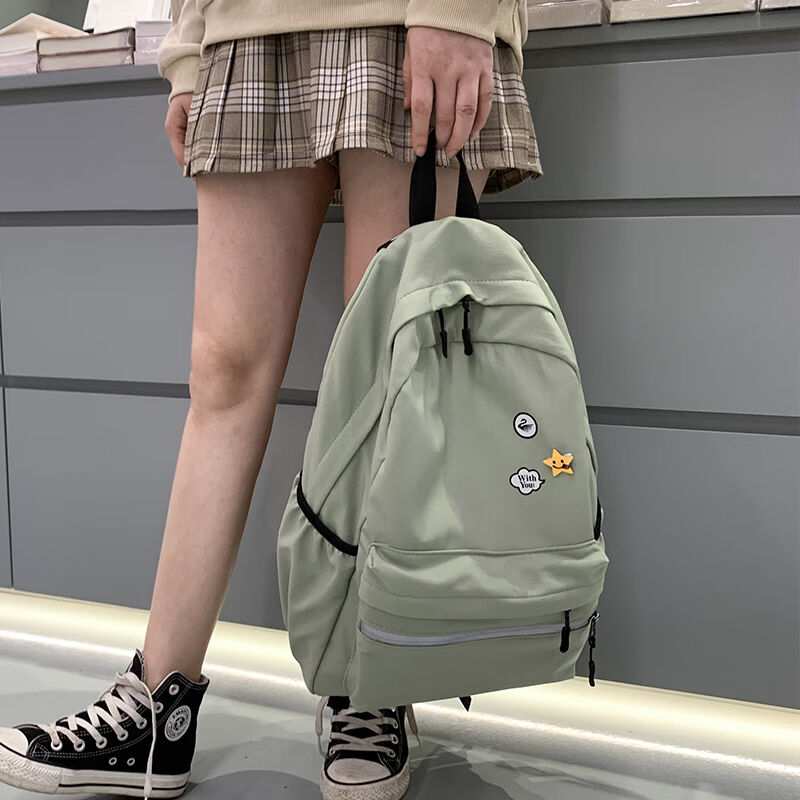 Landcase书包女校园韩版双肩包时尚潮流学院风初中生大容量休闲校