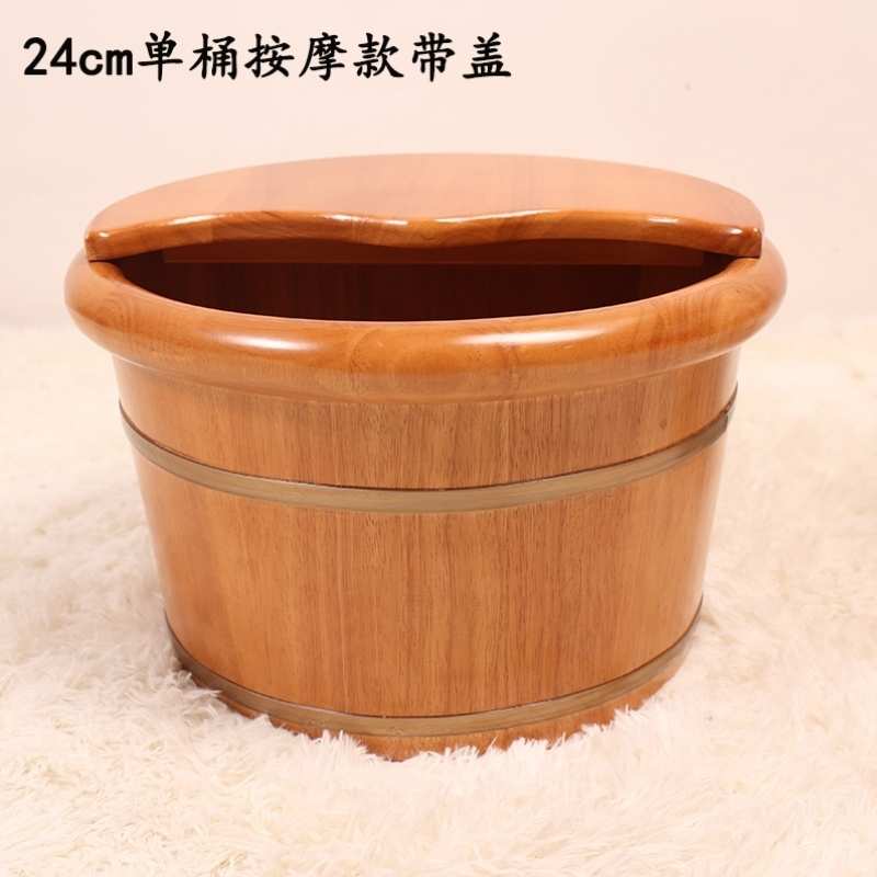 煌礼坊泡脚桶足浴桶木桶实木家用养生洗脚盆足疗桶进口加厚橡木泡